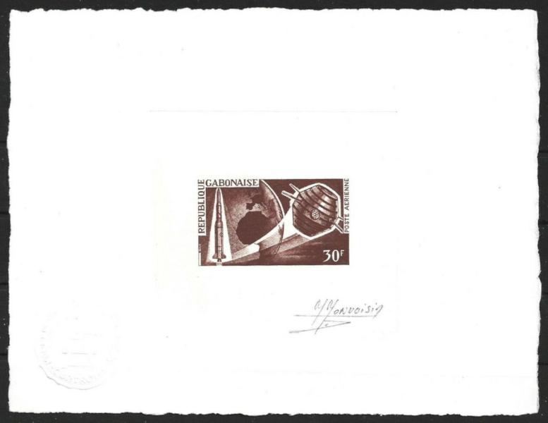 Gabon_1966_Yvert_PA45-Scott_C43_brown_a