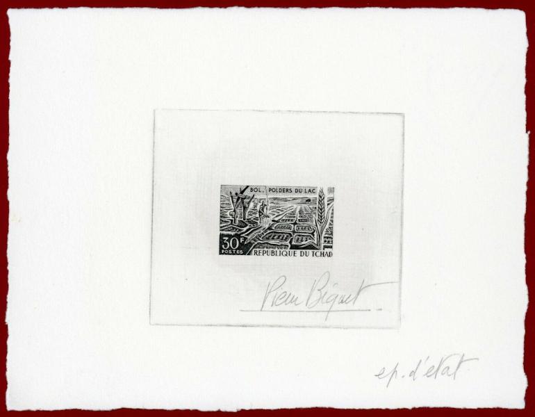 Chad_1967_Yvert_145-Scott_147_etat_black