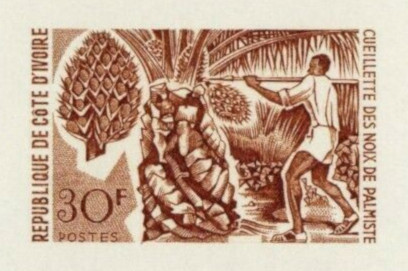 Ivory_Coast_1967_Yvert_261-Scott_254_brown_b_detail
