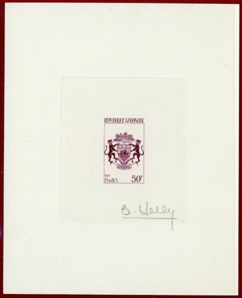 Gabon_1977_Yvert_388-Scott_381_dark-lilac
