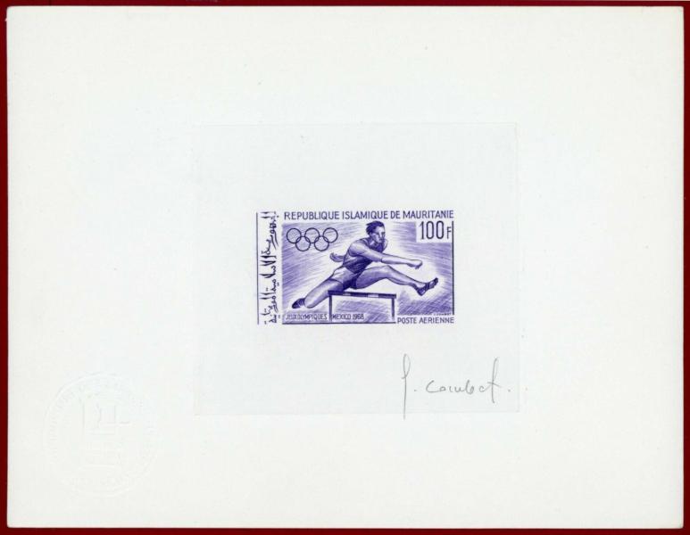 Mauritania_1968_Yvert_PA76-Scott_C75_violet_a