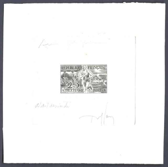 France_1953_Yvert_961a-Scott_701_unadopted_Athletisme_black_a_AP