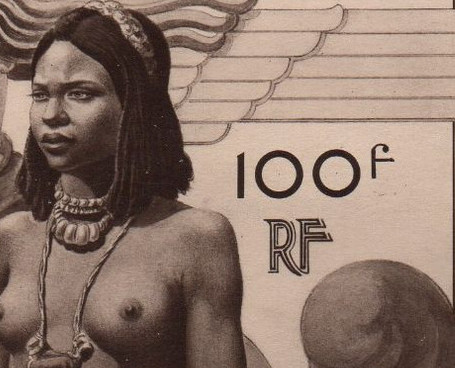 Fr_Equat_Africa_1946_Yvert_PA43a-Scott_C25_unadopted_Victoire_100f_AP_detail_a
