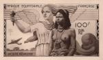 Fr_Equat_Africa_1946_Yvert_PA43a-Scott_C25_unadopted_Victoire_100f_AP_detail_c