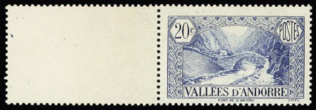 Fr_Andorra_1932_Yvert_30A-Scott_unissued_Pont_de_St-Antoni_blue_ba_US