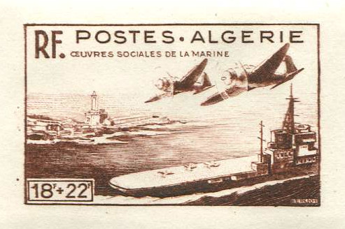Algeria_1949_Yvert_274-Scott_B56_brown_detail