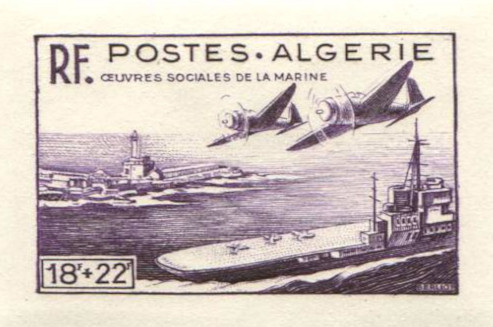 Algeria_1949_Yvert_274-Scott_B56_violet_detail