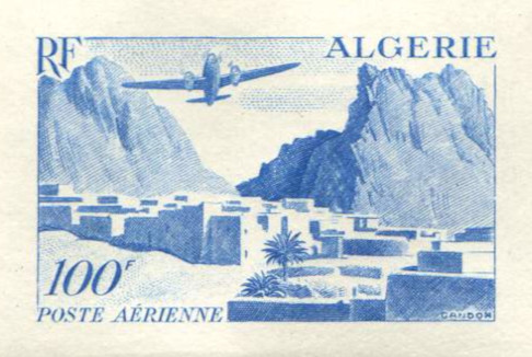 Algeria_1949_Yvert_PA10-Scott_C9_blue_1120_Lx_detail