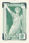 France_1924_Yvert_186b-Scott_201_unadopted_Jeux_Olympiques_Paris_30c_dark-green_typo_ae_AP_detail
