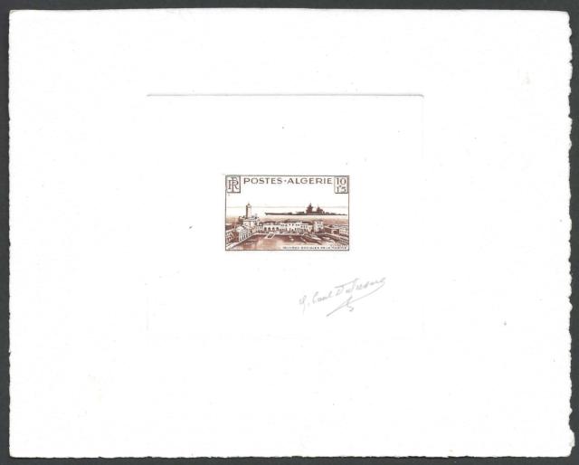 Algeria_1949_Yvert_273a-Scott_B55_unadopted_Richelieu_ship_without_F_dark-brown_c_AP