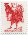 France_1992_Yvert_2774-Scott_2309_Coq_by_Garouste-Larriviere_IS