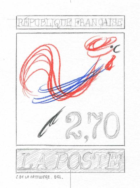 France_1992_Yvert_2774a-Scott_2309_Coq_by_De_La_Patelliere-Jumelet_MAQ_detail_a