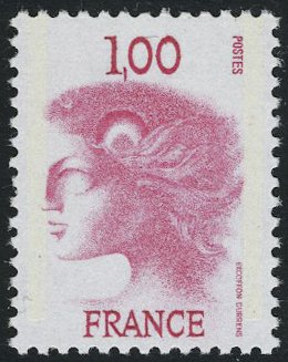 France_1976_Yvert_1892b-Scott_1496_unissued_1f_Marianne_by_Excoffon-Durrens_g_US