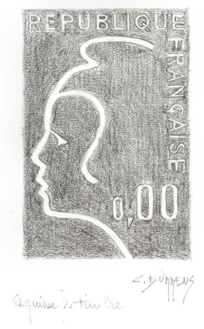 France_1975_Yvert_1816d_unissued_80c_Marianne_de_Durrens_MAQ