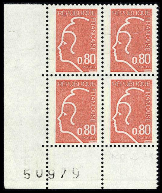 France_1975_Yvert_1816d_unissued_80c_Marianne_de_Durrens_o_US