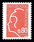 France_1975_Yvert_1816d_unissued_80c_Marianne_de_Durrens_q_US