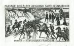 France_1973_Yvert_1775a-Scott_1384_unadopted_Passage_Alpes_St-Bernard_etat_black_a_AP_detail