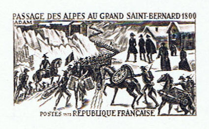 France_1973_Yvert_1775a-Scott_1384_unadopted_Passage_Alpes_St-Bernard_etat_black_bb_AP_detail