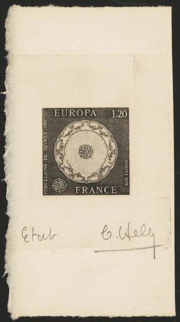 France_1976_Yvert_1878b-Scott_1479_unadopted_in_TD_Europa_1976_etat_sepia_AP