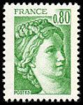 France_1977_Yvert_1970-Scott_1568_80c_Sabine_by_Gandon_b_IS