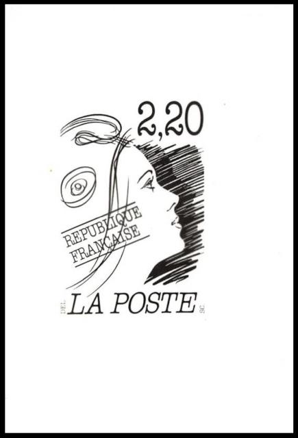 France_1989_Yvert_2614f-Scott_unadopted_Marianne_by_de_la_Patelliere-Durrens_e_MAQ