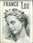 France_1987_Yvert_2484b-Scott_unadopted_Marianne_by_Lacaque_MAQ