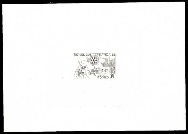 France_1955_Yvert_1009a-Scott_741_unadopted_Rotary_2eme_etat_black_c_AP