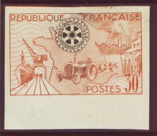 France_1955_Yvert_1009a-Scott_741_unadopted_Rotary_g_ESS