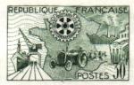 France_1955_Yvert_1009a-Scott_741_unadopted_Rotary_green_1325_Lc_ATP_detail