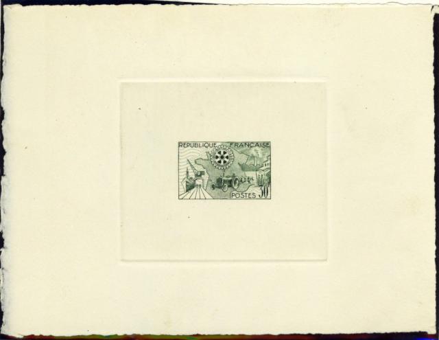 France_1955_Yvert_1009a-Scott_741_unadopted_Rotary_green_a_AP