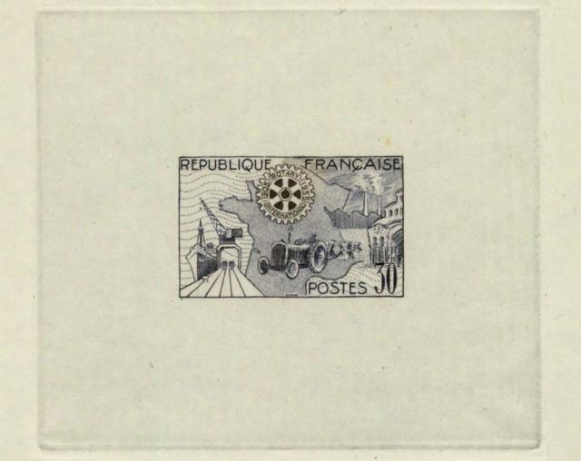 France_1955_Yvert_1009a-Scott_741_unadopted_Rotary_grey-violet_+_black_AP_detail
