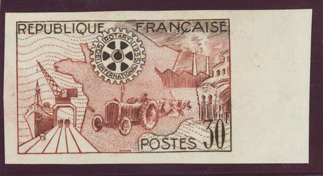 France_1955_Yvert_1009a-Scott_741_unadopted_Rotary_i_ESS