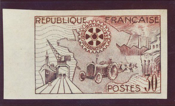 France_1955_Yvert_1009a-Scott_741_unadopted_Rotary_n_ESS