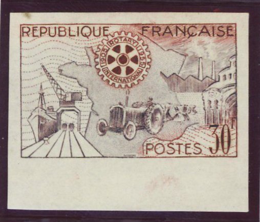 France_1955_Yvert_1009a-Scott_741_unadopted_Rotary_r_ESS