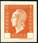 France_1945_Yvert_701k_unissued_Marianne_de_Dulac_etat_orange_single_a_ESS