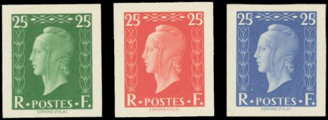 France_1945_Yvert_701xx_unissued_25c_Marianne_de_Dulac_different_colors_a_ESS