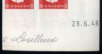 France_1948_Yvert_701y_unissued_Marianne_de_Dulac_red_four_f_ESS_detail