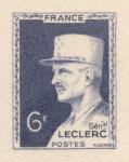 France_1948_Yvert_815a-Scott_604_unadopted_Leclerc_blue-grey_ca_AP_detail