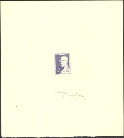 France_1948_Yvert_815a-Scott_604_unadopted_Leclerc_dark-violet_b_AP