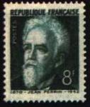 France_1948_Yvert_821a-Scott_609_Jean_Perrin_green_b_US