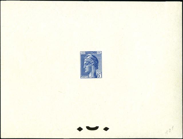 France_1948_Yvert-Scott_unadopted_6f_Marianne_de_Hourriez_A_blue_101_typo_aa_CP