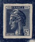 France_1948_Yvert-Scott_unadopted_6f_Marianne_de_Hourriez_A_dark-blue_typo_b_AP_detail