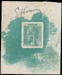France_1948_Yvert-Scott_unadopted_6f_Marianne_de_Hourriez_A_green_typo_f_AP