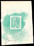 France_1948_Yvert-Scott_unadopted_6f_Marianne_de_Hourriez_A_green_typo_i_AP
