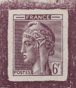 France_1948_Yvert-Scott_unadopted_6f_Marianne_de_Hourriez_A_lilac_typo_a_AP_detail