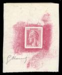 France_1948_Yvert-Scott_unadopted_6f_Marianne_de_Hourriez_A_red_typo_e_AP