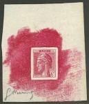 France_1948_Yvert-Scott_unadopted_6f_Marianne_de_Hourriez_A_red_typo_f_AP