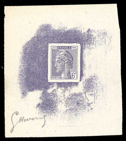 France_1948_Yvert-Scott_unadopted_6f_Marianne_de_Hourriez_A_violet_typo_d_AP
