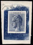 France_1948_Yvert-Scott_unadopted_6f_Marianne_de_Hourriez_B_blue_typo_a_AP