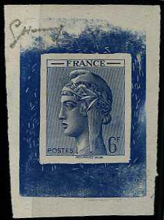 France_1948_Yvert-Scott_unadopted_6f_Marianne_de_Hourriez_B_blue_typo_c_AP